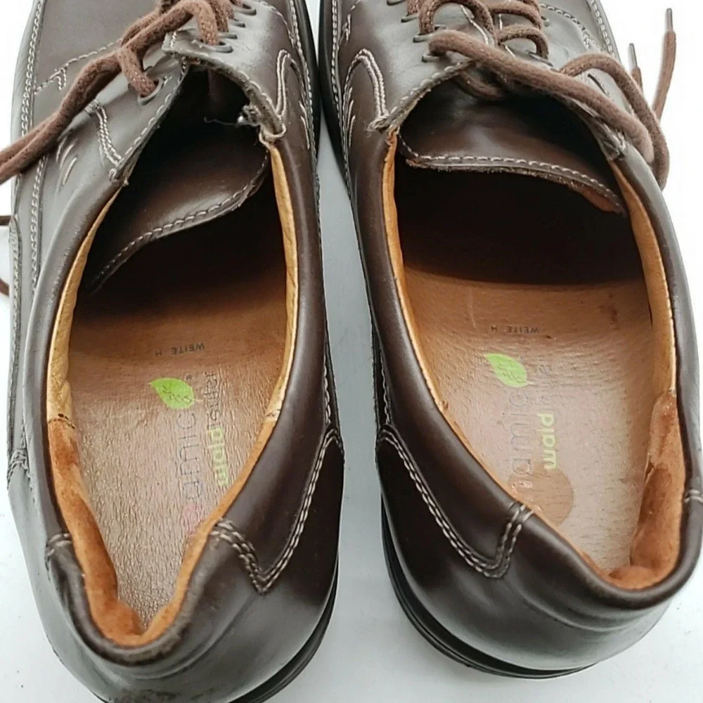 Waldlaufer Shoes Mens Size 11 Brown Leather Lace Up Casual Comfort Sneakers Wide